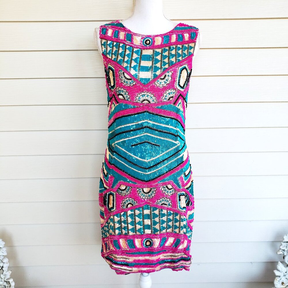 Y2K gorgeous hand sequined dress from Forever Unique London